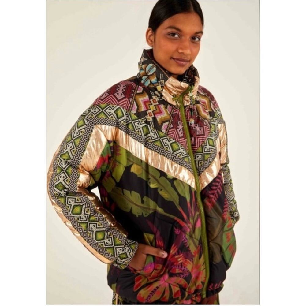 Farm Rio Multicolor Patterned Jacket - image 1
